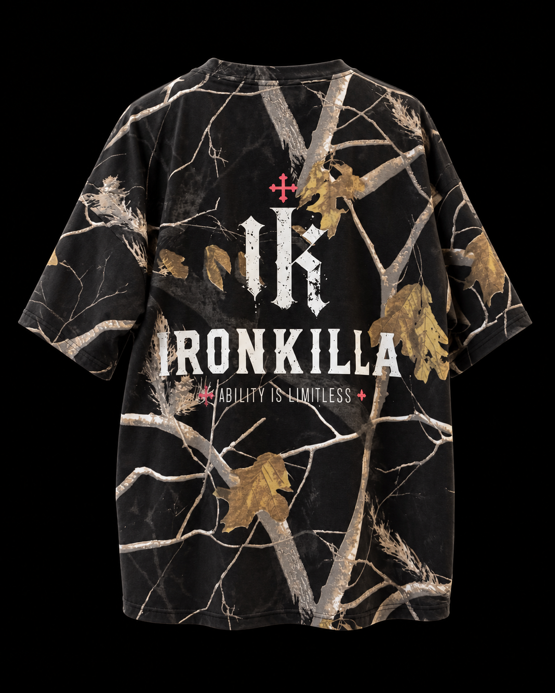 IRONKILLA® Camo Oversized T-Shirt — Black