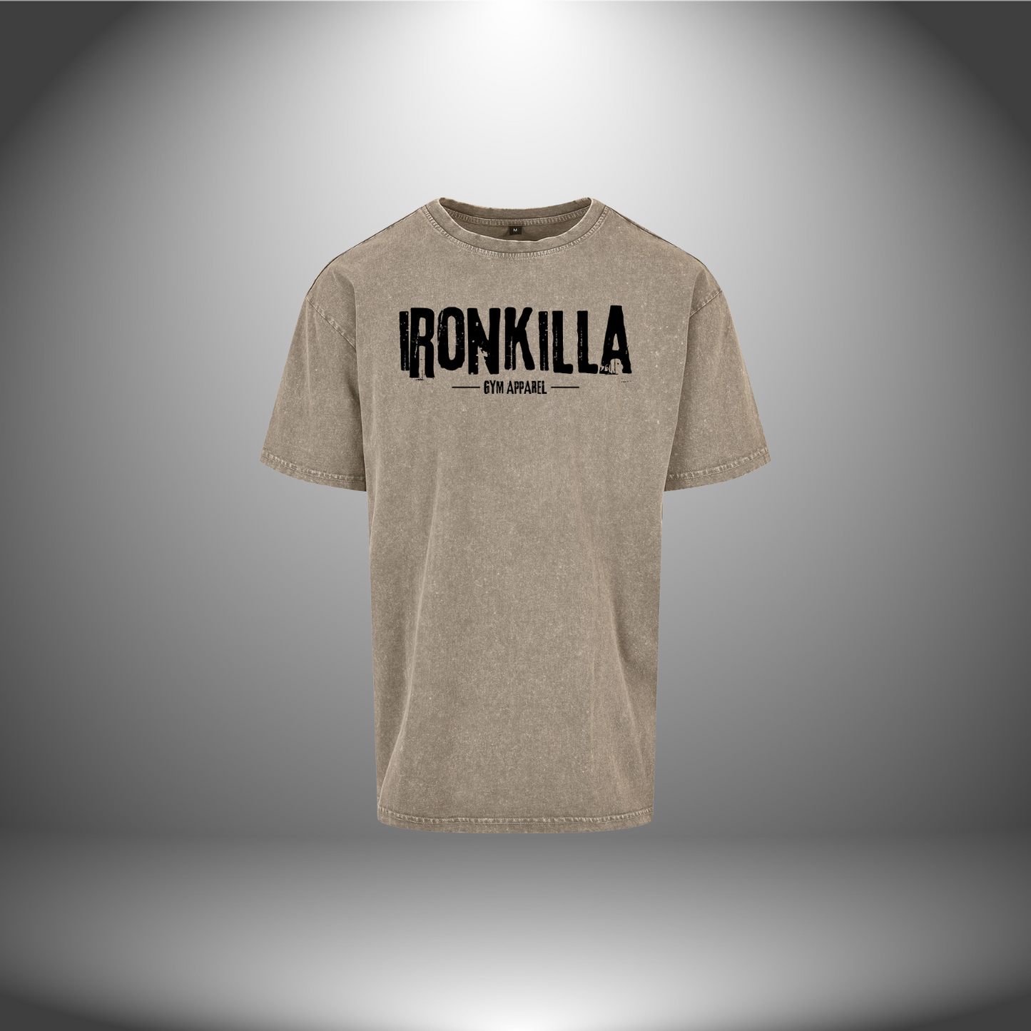 Grunge 'Ironkilla' Acid Wash Oversized T-shirt