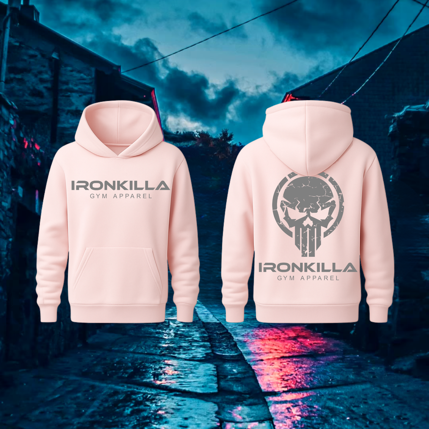 OG Skull 'Premium Candy Pink / Grey' Hoodie
