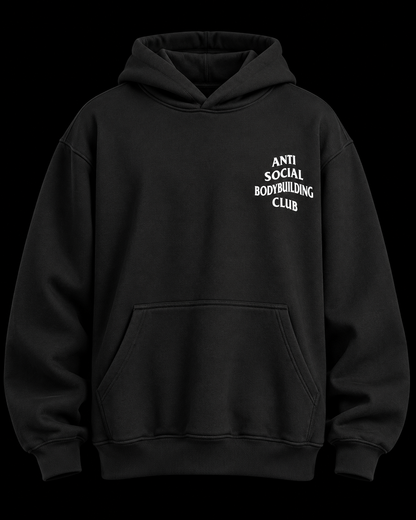 IRONKILLA® Anti Social Bodybuilding Club Hoodie — Black