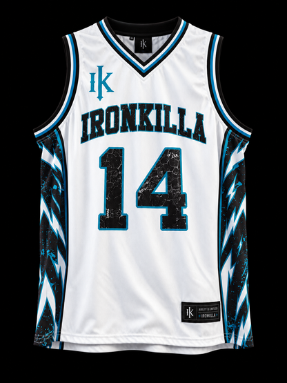 IRONKILLA® NBA Style Vest — White/Blue