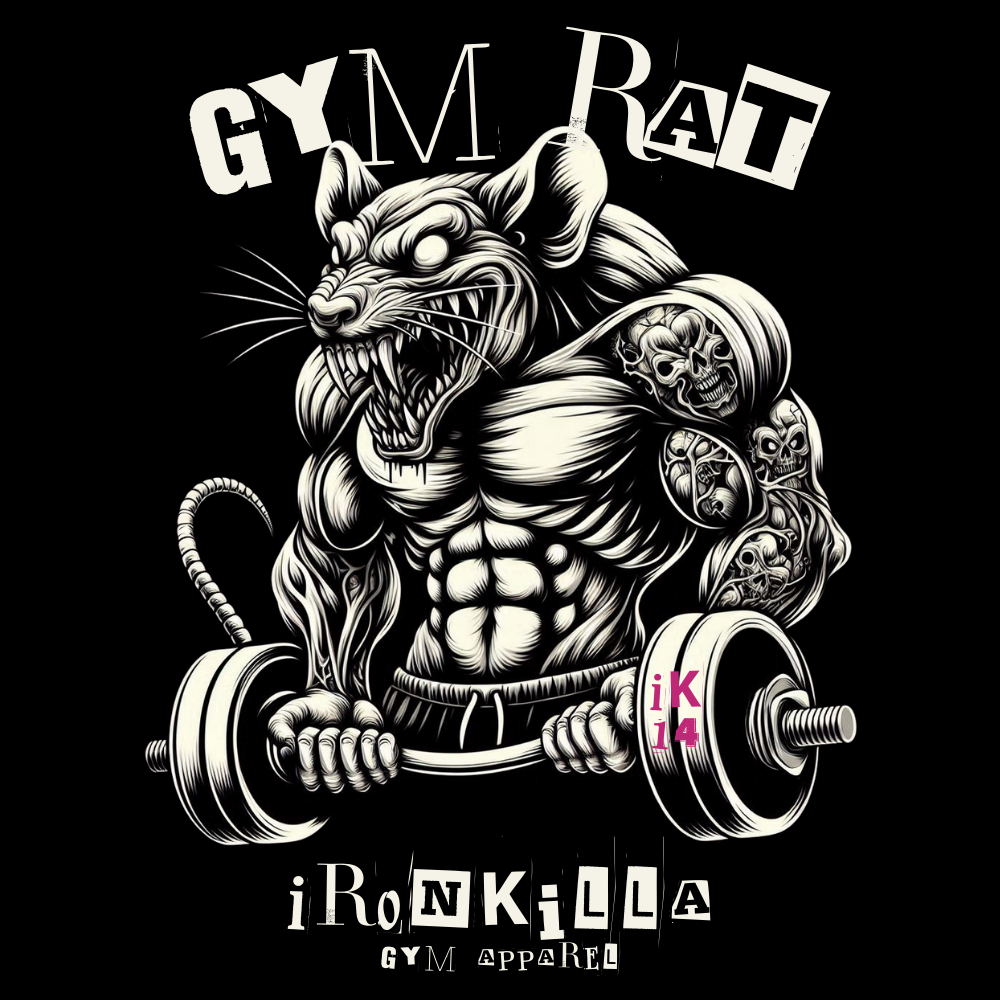 Gym Rat Black Hoodie