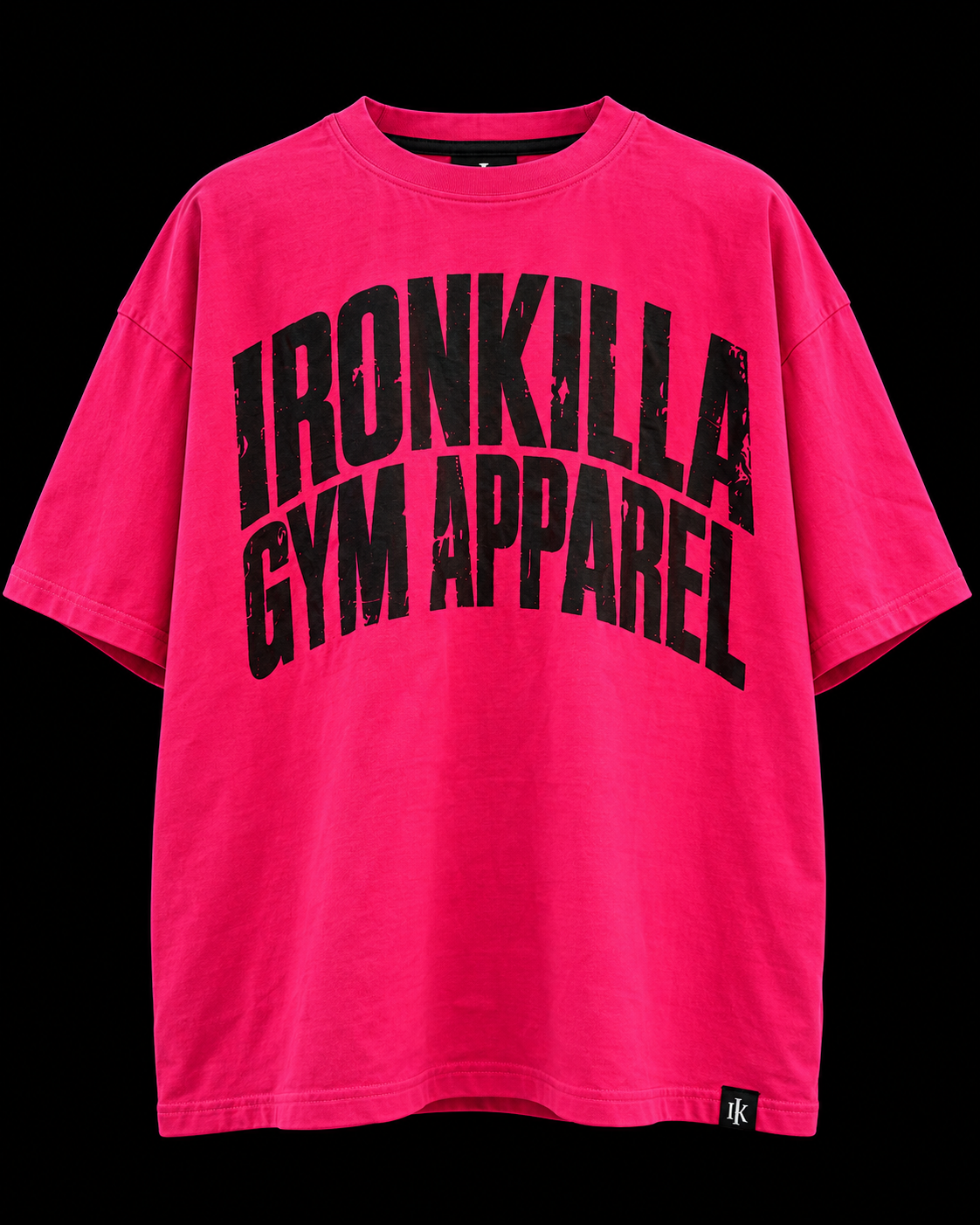 IRONKILLA® Heavyweight Oversized T-Shirt - Pink/Black