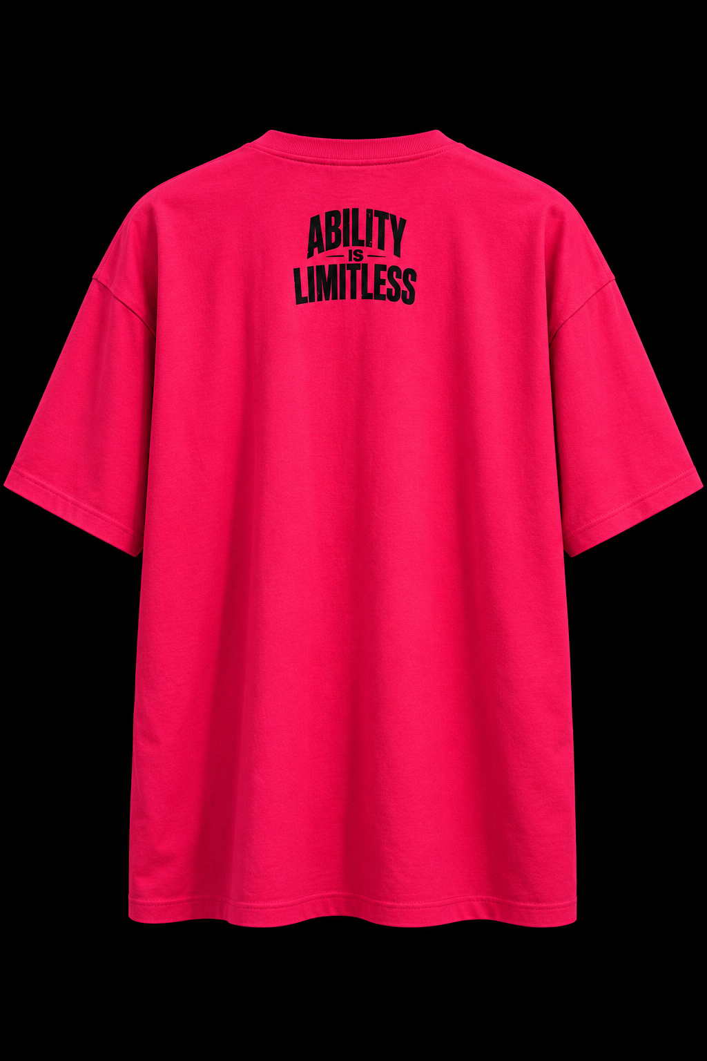 IRONKILLA® Heavyweight Oversized T-Shirt - Pink/Black