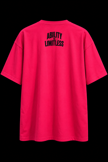 IRONKILLA® Heavyweight Oversized T-Shirt - Pink/Black