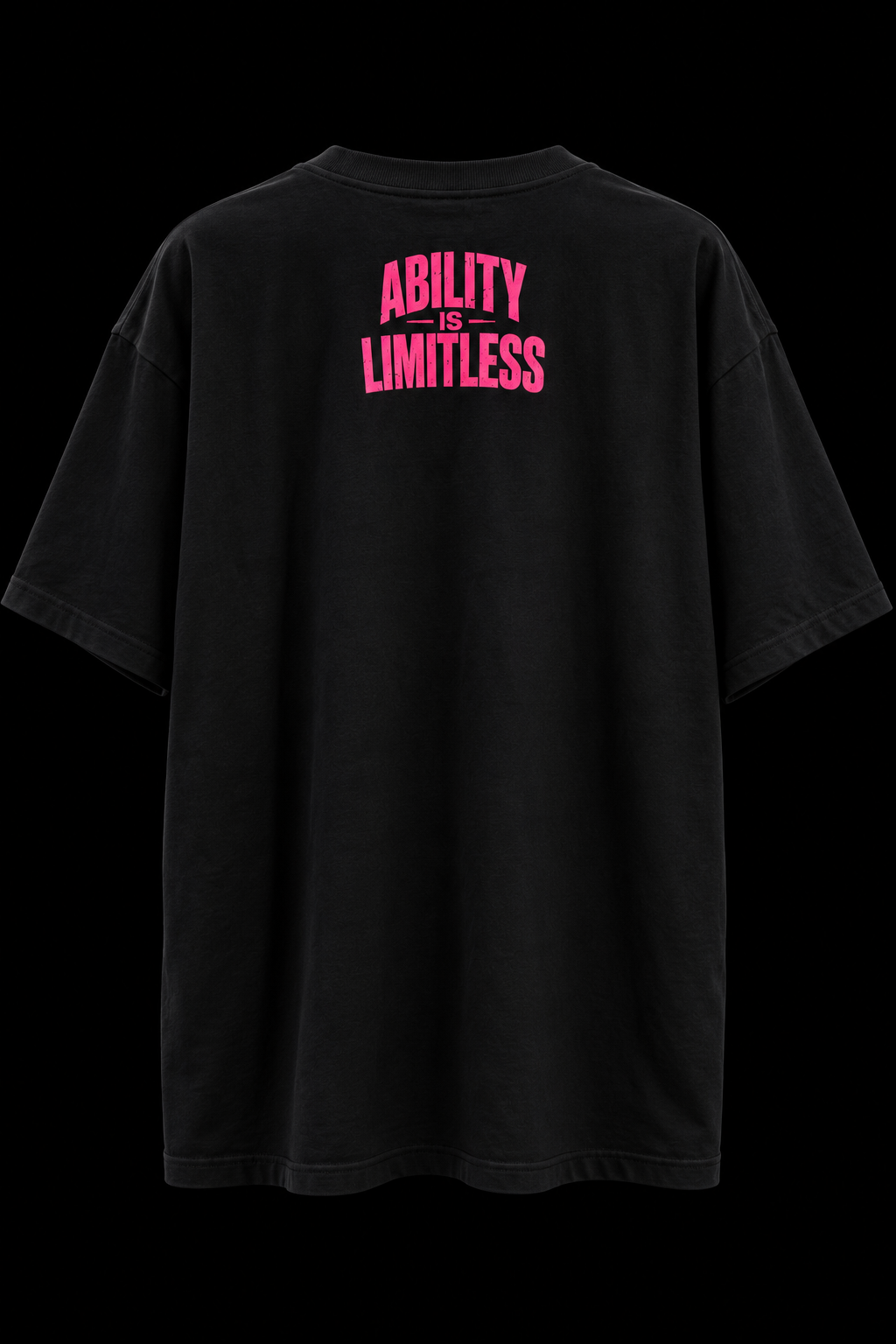 IRONKILLA® Heavyweight Oversized T-Shirt - Black/Pink