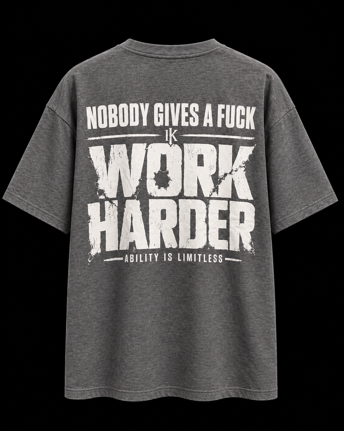 IRONKILLA® Hard Work Oversized T-Shirt - Grey